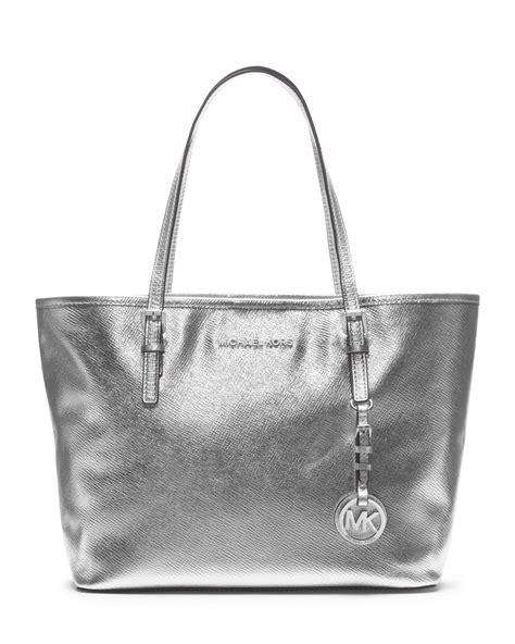 michael kors chambray and silver tote|michael kors bags for women.